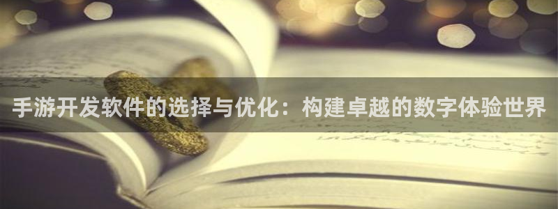 28大神玩法：手游开发软件的选择与优化：构建卓越的数字体验世